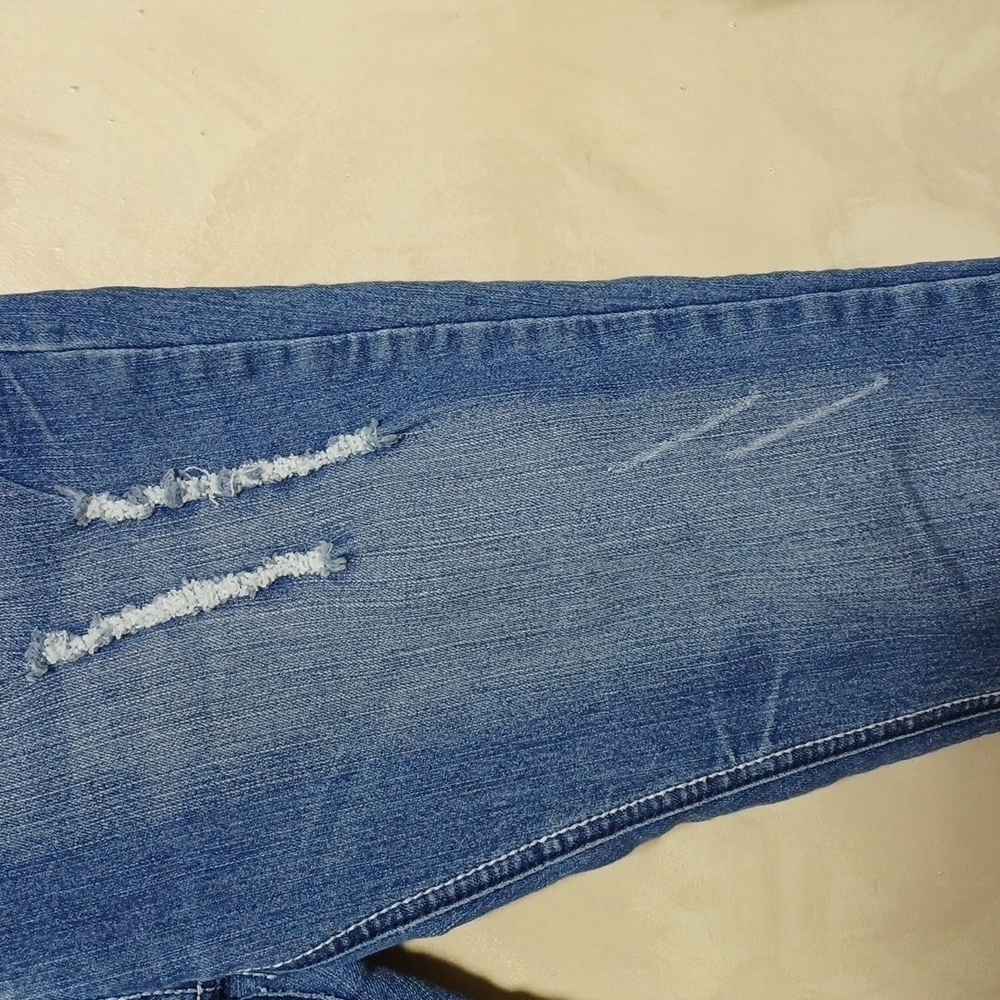 RED RIVET JEANS SIZE 9 - Picture 4 of 9